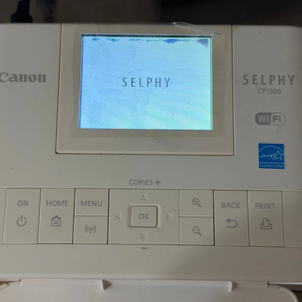 Canon SELPHY CP1300 Wireless Compact Photo Printer White for Parts Repair C-10